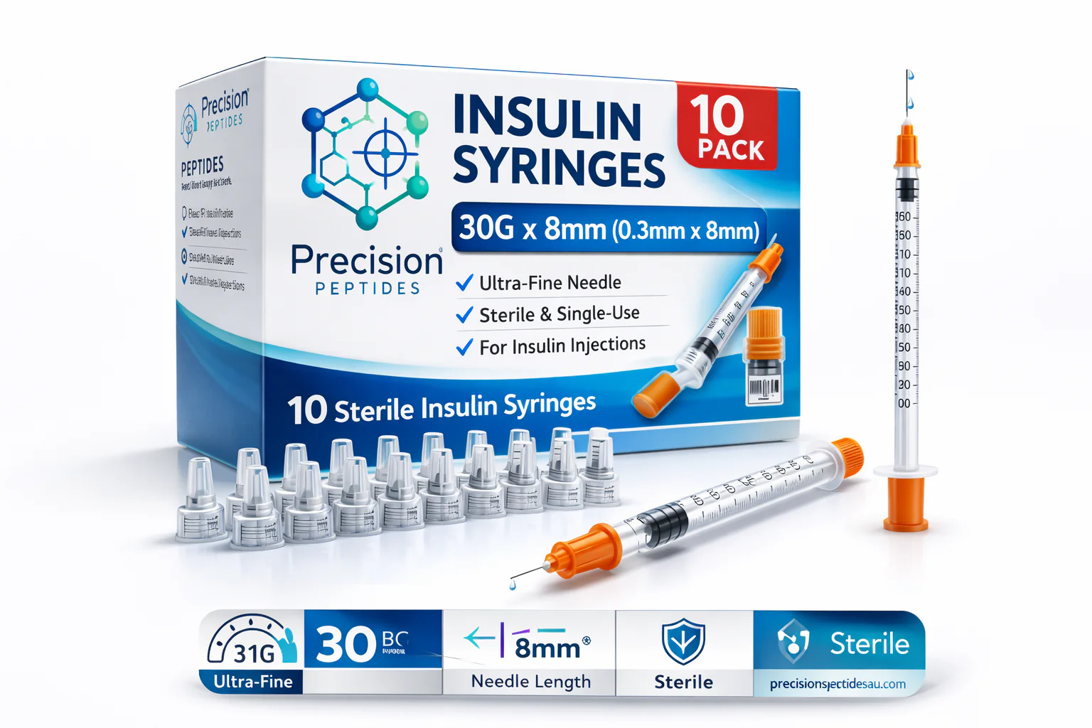 Insulin Syringes (10 Pack)